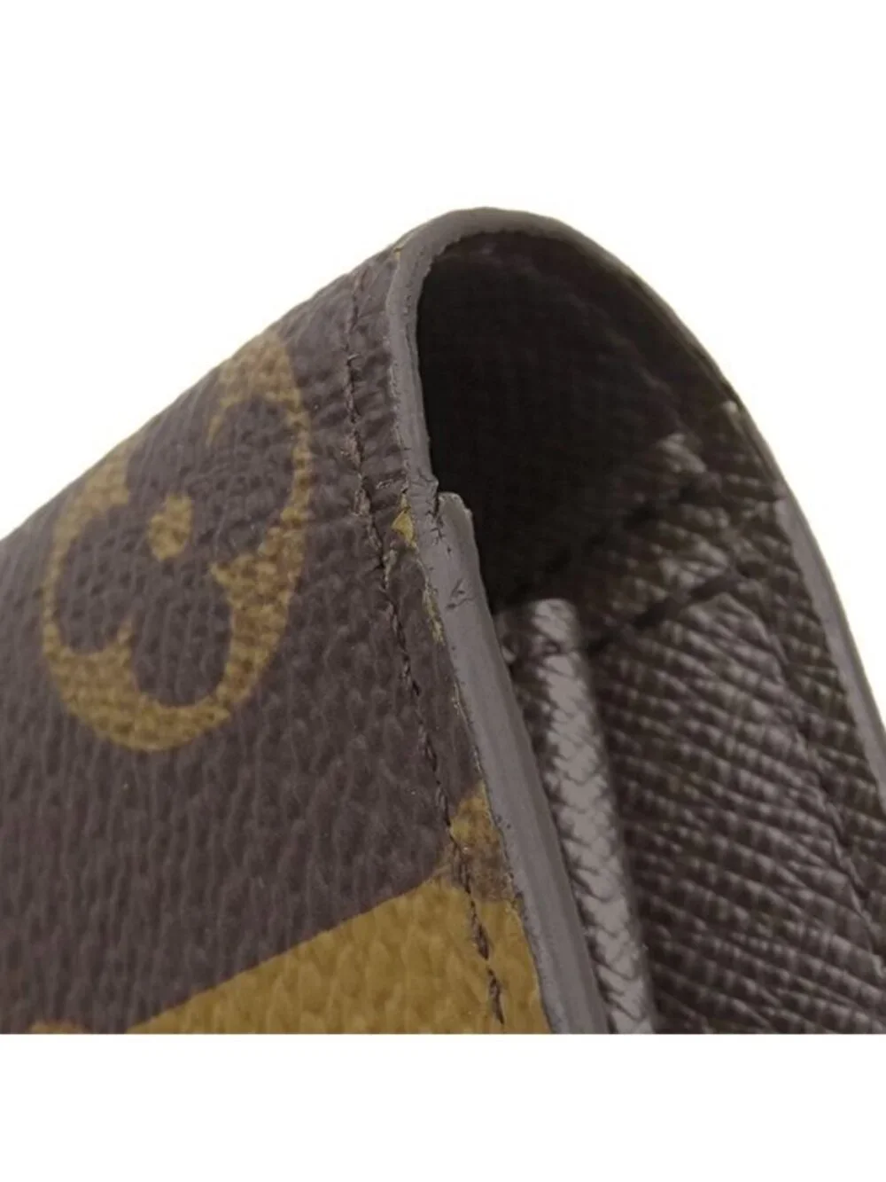 Louis Vuitton Wallet Portefeuille Brazza Monogram Canvas Stripe Gold NIGO